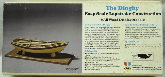 Midwest 1/12 The Dinghy Amesbury Style Skiff, 950 plastic model kit